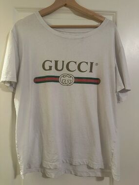 Gucci White distress T-Shirt